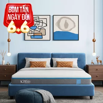 Nệm foam iComfy Coolax massage thoáng mát dày 15cm (BST Ngủ Mát)