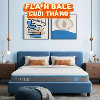 Nệm foam iComfy Coolax massage thoáng mát dày 15cm (BST Ngủ Mát)