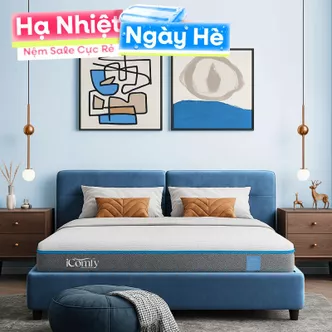 Nệm foam iComfy Coolax massage thoáng mát dày 15cm (BST Ngủ Mát)