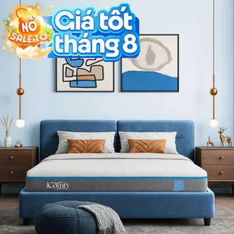 Nệm foam iComfy Coolax massage thoáng mát dày 15cm (BST Ngủ Mát)