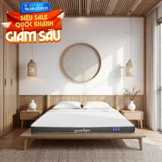 Nệm cao su đa tầng Goodnight Latex Hybrid (Rena) vững chắc, thông thoáng dày 10cm