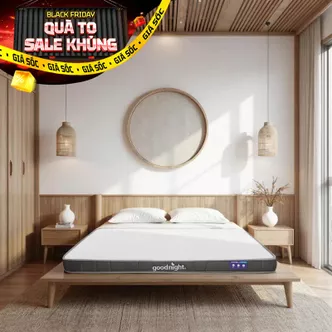 Nệm cao su đa tầng Goodnight Latex Hybrid (Rena) vững chắc, thông thoáng dày 10cm