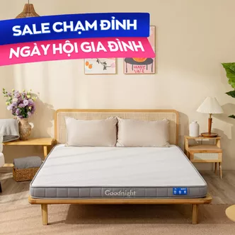 Nệm cao su đa tầng Goodnight Rena vững chắc, thông thoáng dày 10cm