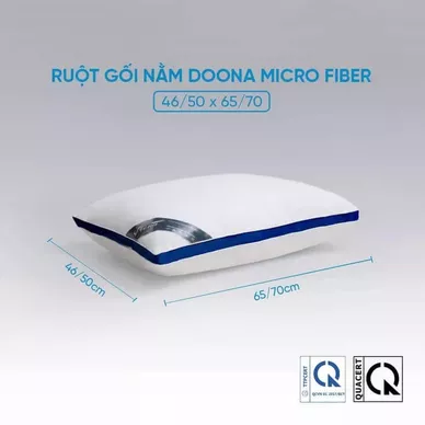 Combo Nệm chào hè: 01 đệm Wonjun, 02 gối Microfiber, 01 bộ ga chun Rina/Chiếu điều hòa Aqua - Ảnh 12