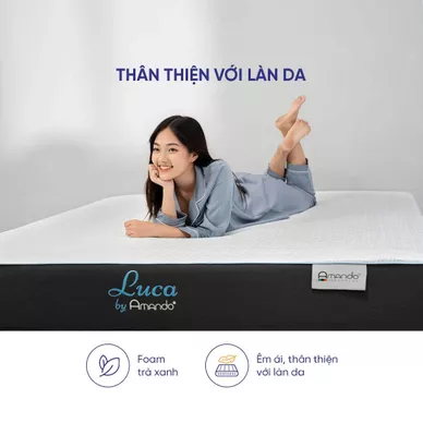 Nệm foam Amando Luca làm mát dày 25cm - Ảnh 10