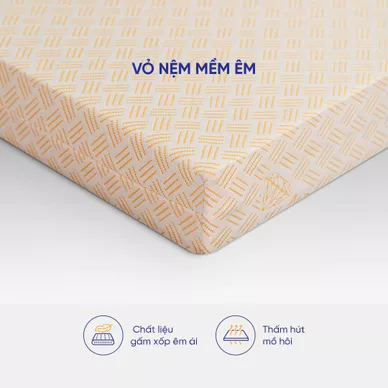 Nệm cao su Kim Cương Happy Gold dày 5/10/15cm - Ảnh 5
