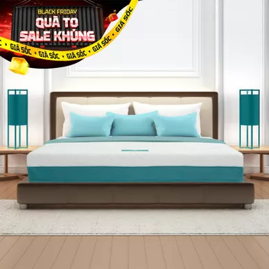 Nệm foam Nhật Bản Aeroflow Wave massage toàn diện dày 20cm - Ảnh 2