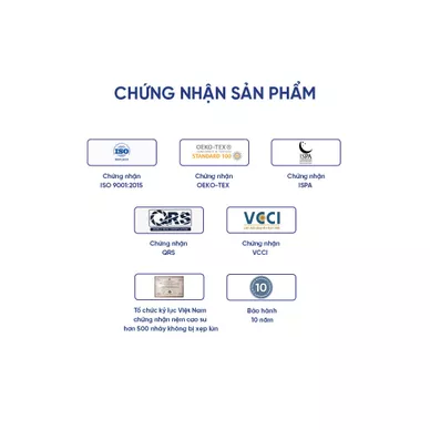 Nệm cao su bông ép đa tầng Kim Cương Titanium gấp 3 dày 5/9cm - Ảnh 11