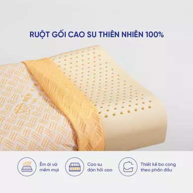 Gối cao su Kim Cương lượn sóng B - Ảnh 5