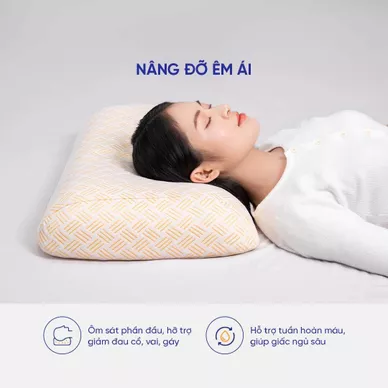 Gối Cao Su Kim Cương Nơ - Ảnh 8
