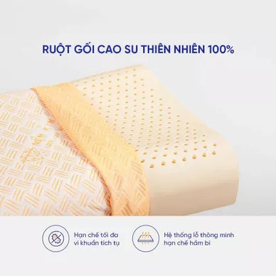 Gối Cao Su Kim Cương Nơ - Ảnh 5