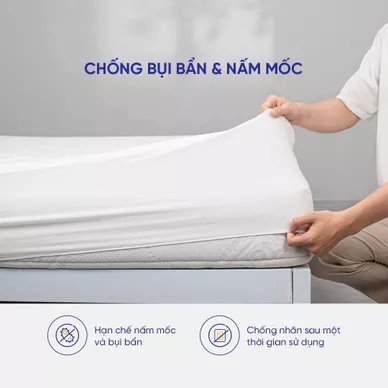 Bảo vệ nệm Doona Bamboo chống bụi bẩn, thoáng khí - Ảnh 5