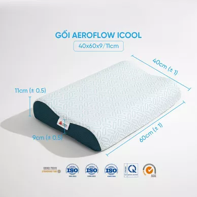 Gối Aeroflow iCool làm mát công thái học - Ảnh 2
