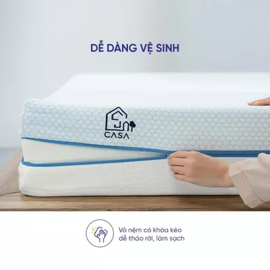 Nệm foam Amando Cool Gel Memory Casa 20cm - Ảnh 8