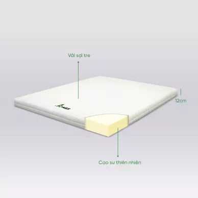 Nệm cao su Gummi 7zones nhập khẩu dày 12cm - Ảnh 3