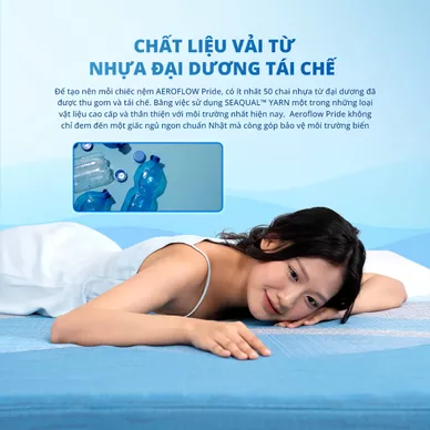 Nệm foam Nhật Bản Aeroflow Pride bảo vệ cột sống dày 22cm - Ảnh 5