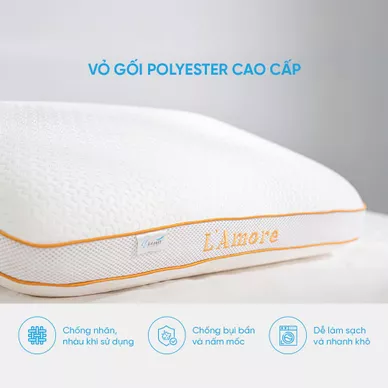 Gối memory foam Doona L'amore cool gel mát lạnh - Ảnh 4