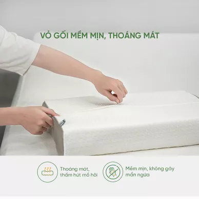 Gối cao su Gummi Contour Massage 100% thiên nhiên công thái học - Ảnh 4