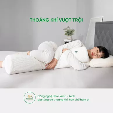 Gối ôm Cao su Gummi Body 100% thiên nhiên thoáng mát - Ảnh 7