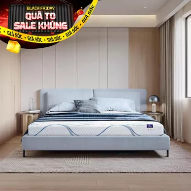 Nệm foam Goodnight Luna 3 vùng massage kháng khuẩn dày 20cm - Ảnh 2