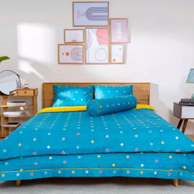 Bộ chăn ga phủ cotton Amando Dream 5 chi tiết - Ảnh 23