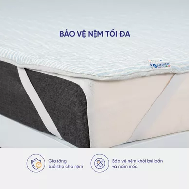 Bảo vệ nệm Doona 3D Safe Sleep thoát ẩm tốt, kháng khuẩn cao - Ảnh 8
