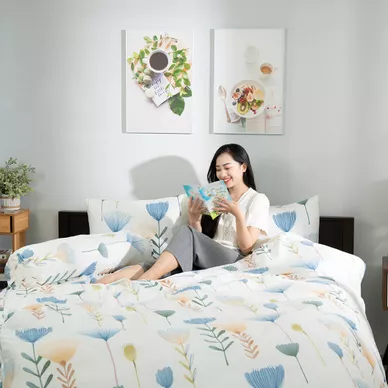 Bộ ga chun chần AMD Modal màu MD1 5 chi tiết - Ảnh 11