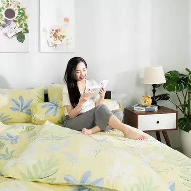 Bộ ga chun chần AMD Modal màu MD4 5 chi tiết - Ảnh 9