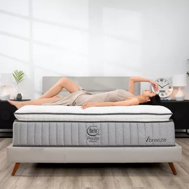 (Phiên bản giới hạn) Nệm lò xo Serta Pedic iBreeze cao cấp làm mát linh hoạt dày 41cm - Ảnh 11