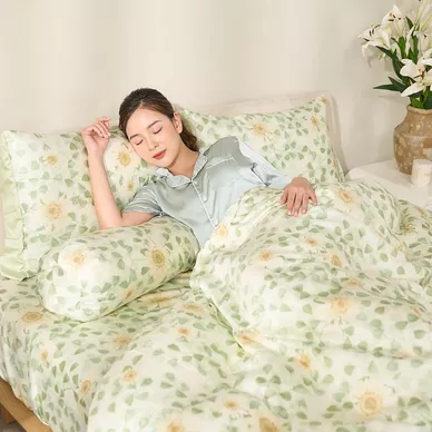 Bộ ga chun Lụa tencel cao cấp Amando Bliss 4 chi tiết mã TC001 - Ảnh 2