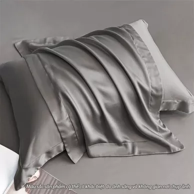 Vỏ gối lụa Amando Tencel cao cấp 3 màu - Ảnh 5