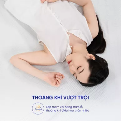 Nệm foam Comfy Cloud 1.0 thoáng khí vượt trội dày 12cm - Ảnh 6