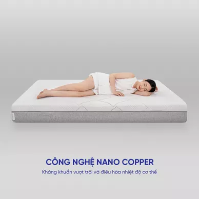 Nệm foam Comfy Lux 2.0 cao cấp kháng khuẩn kép dày 22cm - Ảnh 5