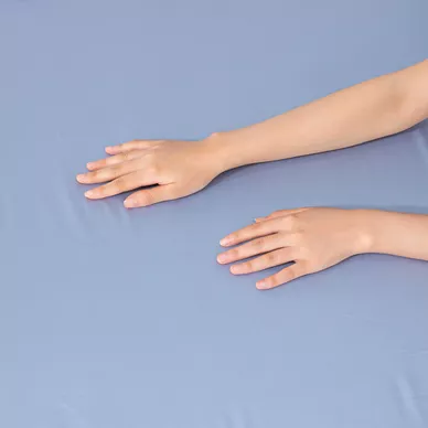 Bộ chăn ga Lụa tencel cao cấp Amando Lagom 5 chi tiết Màu Xanh dương - Ảnh 11