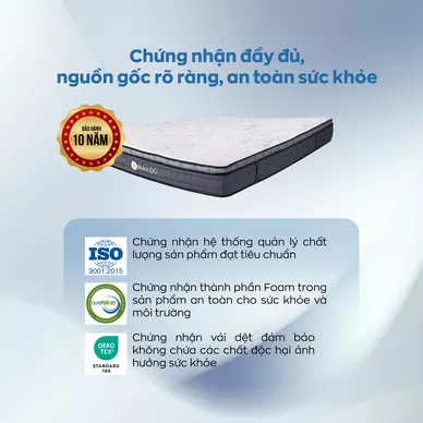 Nệm lò xo túi độc lập Amando Elite Plus giảm tiếng ồn dày 25cm - Ảnh 9