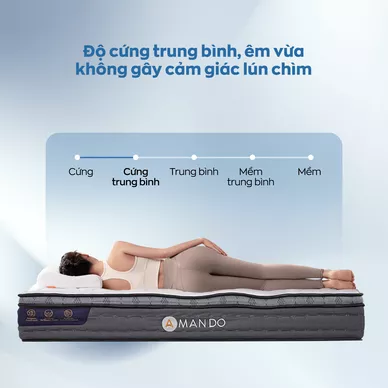 Nệm lò xo túi độc lập Amando Elite Plus giảm tiếng ồn dày 25cm - Ảnh 5