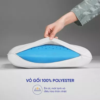 Gối foam Comfy Airflow Max điều hòa mát lạnh - Ảnh 5