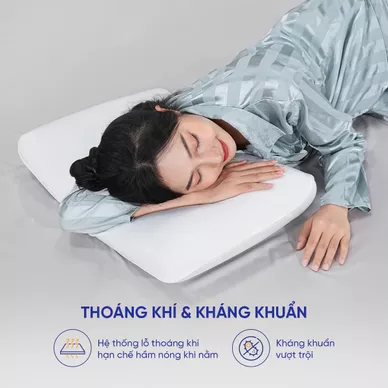 Gối foam Comfy Airflow Max điều hòa mát lạnh - Ảnh 8