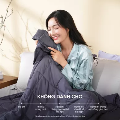Chăn trọng lượng cải thiện giấc ngủ Amando Wellness - Ảnh 6