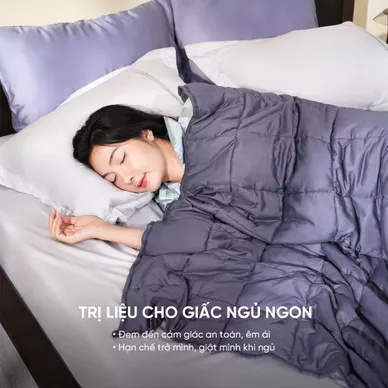 Chăn trọng lượng cải thiện giấc ngủ Amando Wellness - Ảnh 3