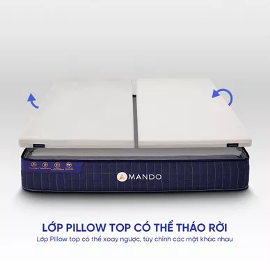 Nệm lò xo Amando Innovation 7 vùng linh hoạt dày 30cm - Ảnh 15