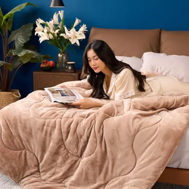 Chăn đông nhung tuyết giữ ấm Amando Warm Flannel (SS25) - Ảnh 20