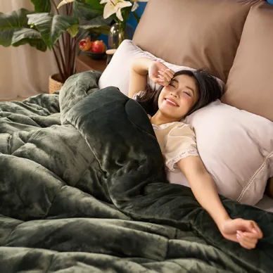 Chăn đông nhung tuyết giữ ấm Amando Warm Flannel (SS25) - Ảnh 46