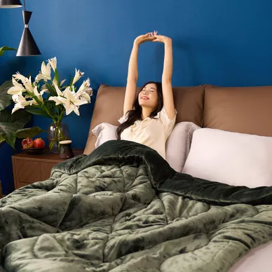 Chăn đông nhung tuyết giữ ấm Amando Warm Flannel (SS25) - Ảnh 42