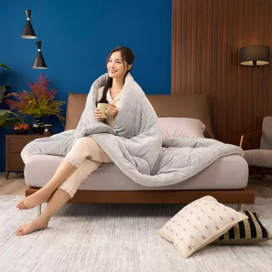 Chăn đông nhung tuyết giữ ấm Amando Warm Flannel (SS25) - Ảnh 35