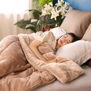 Chăn đông nhung tuyết giữ ấm Amando Warm Flannel (SS25) - Ảnh 19