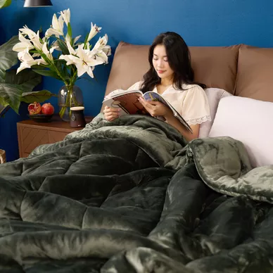 Chăn đông nhung tuyết giữ ấm Amando Warm Flannel (SS25) - Ảnh 41