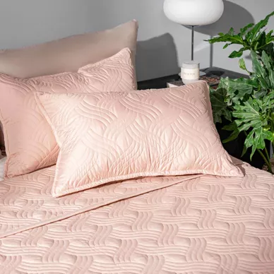 Bộ chăn chần, vỏ gối Microfiber mềm mại, kháng khuẩn Amando Luna 3 chi tiết - Ảnh 7