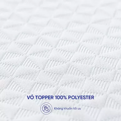 Topper memory foam nâng đỡ êm ái Comfy Noah - Ảnh 4