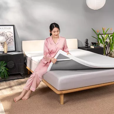 Topper memory foam nâng đỡ êm ái Comfy Noah - Ảnh 8